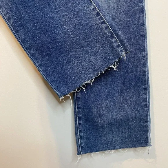 Lucky Brand Sweet Mid Rise Straight Cutoff Jeans Women's 8/29 Ankle Medium Wash - Picture 5 of 13